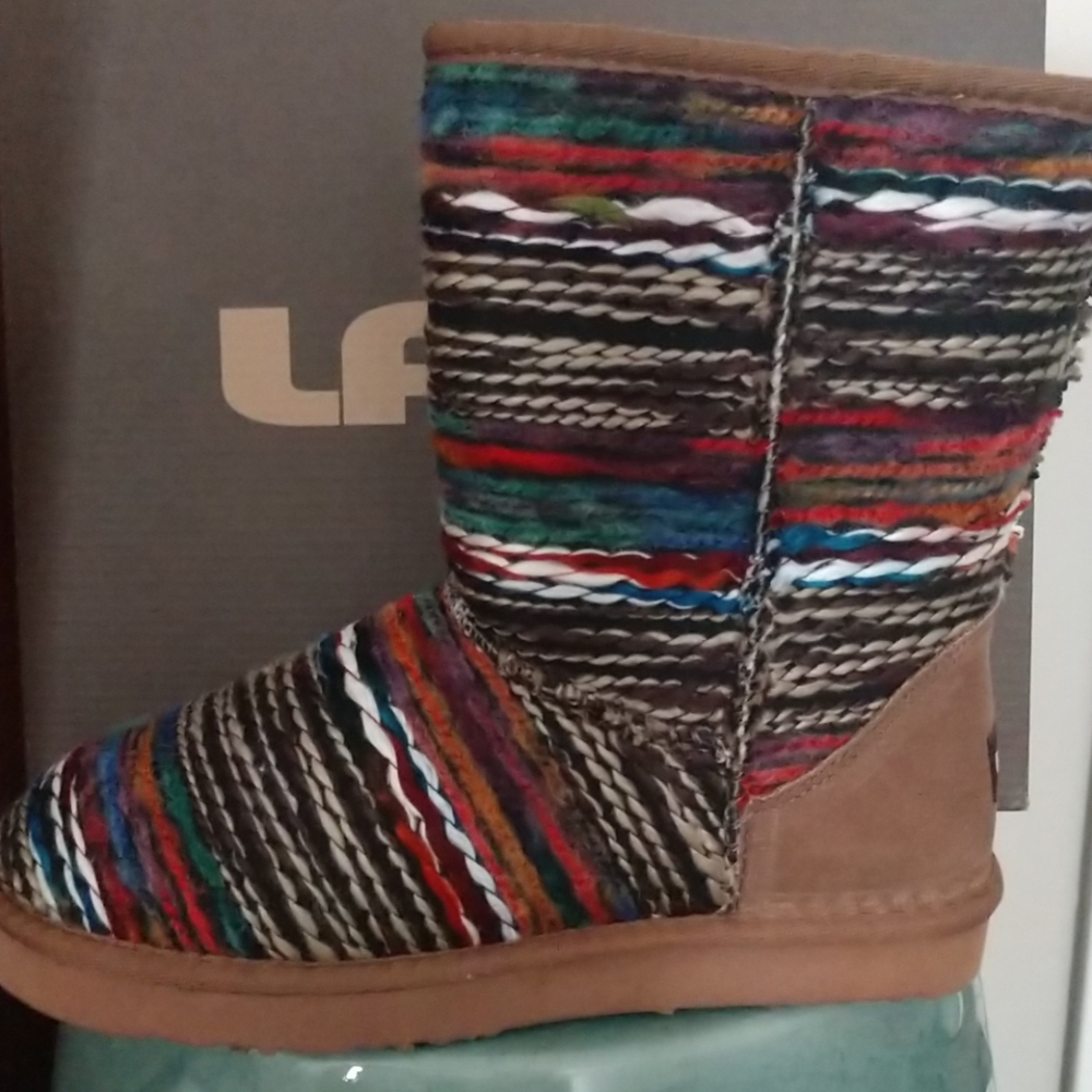 Faux Fur linned boots, Cirrus footbed